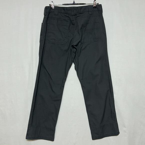 Noble Cargo Pants Mens 34x30 Gray Canvas Measures 34x30 Stretch Flex Workwear - Picture 3 of 9